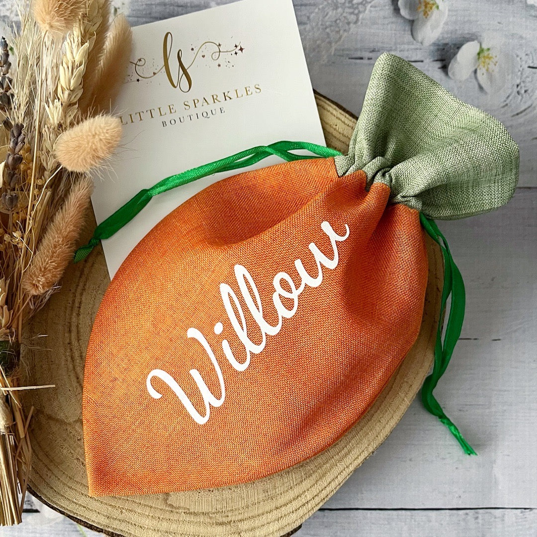 Personalised Carrot Bag