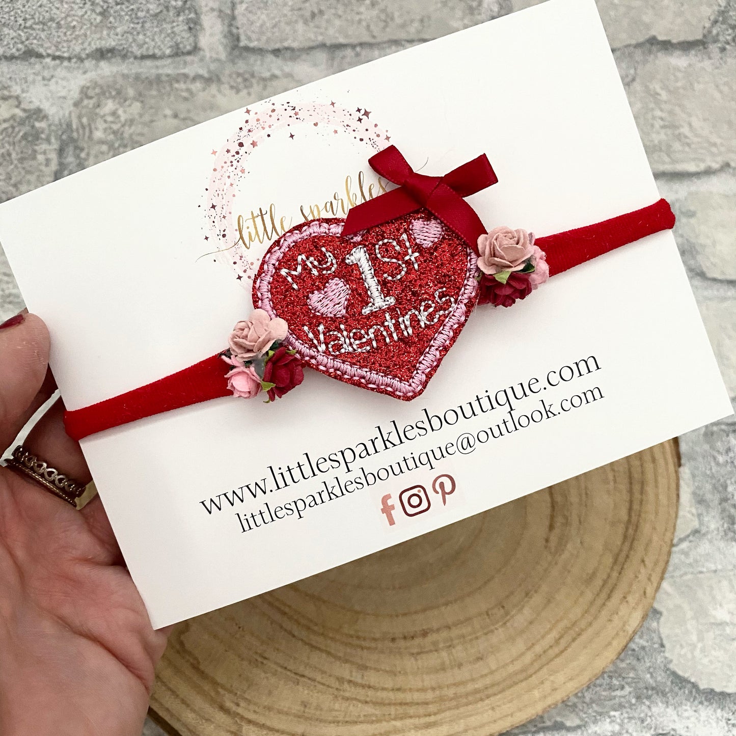Glittery 1st Valentines