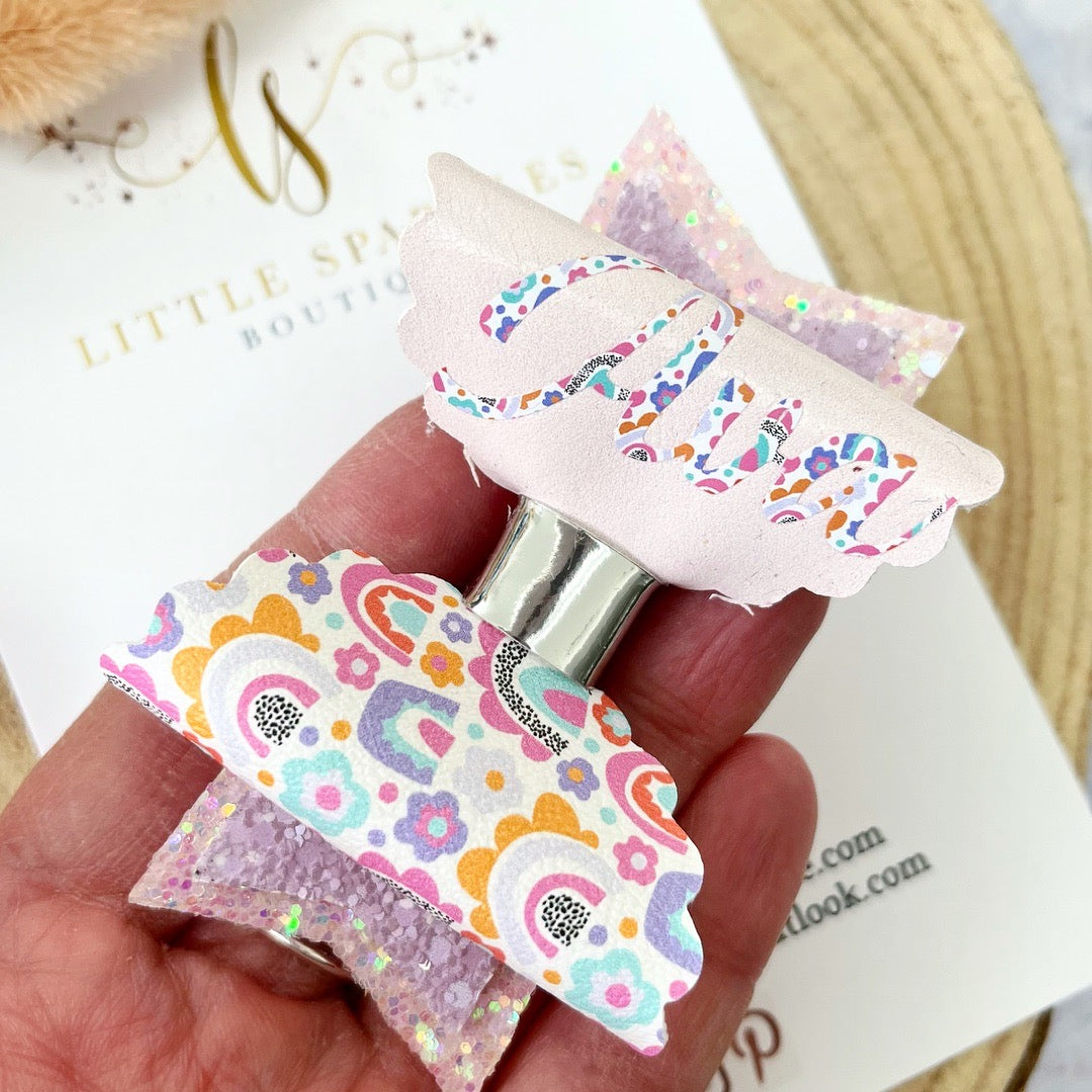 Personalised Rainbow Bow