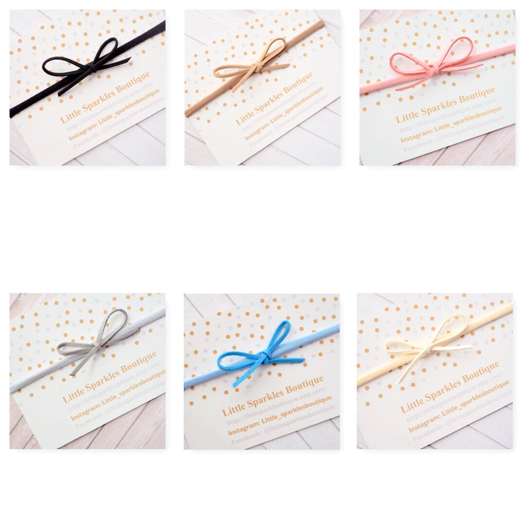 Suede Tie Knot (Variety Of Colours)