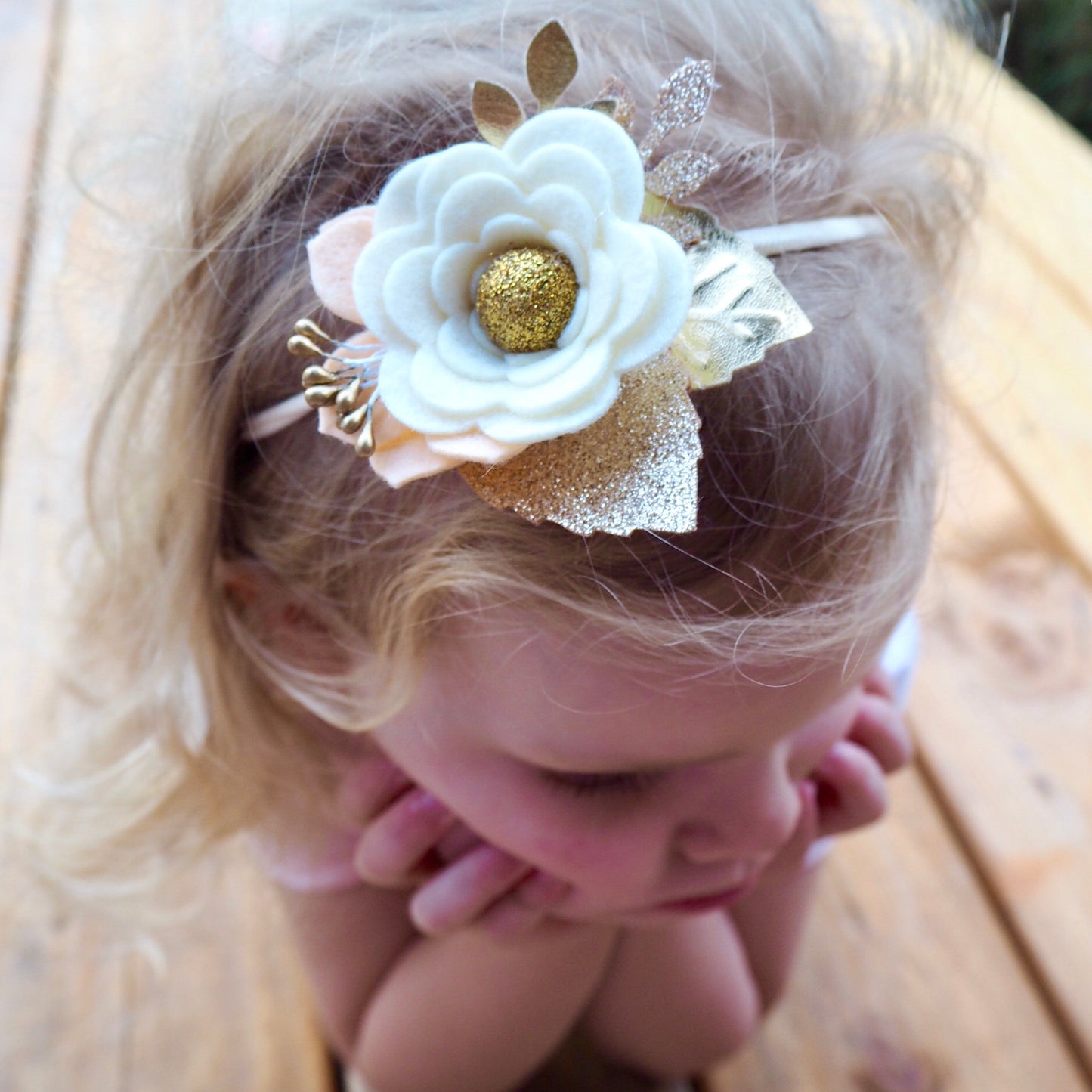 Cream and gold bloom