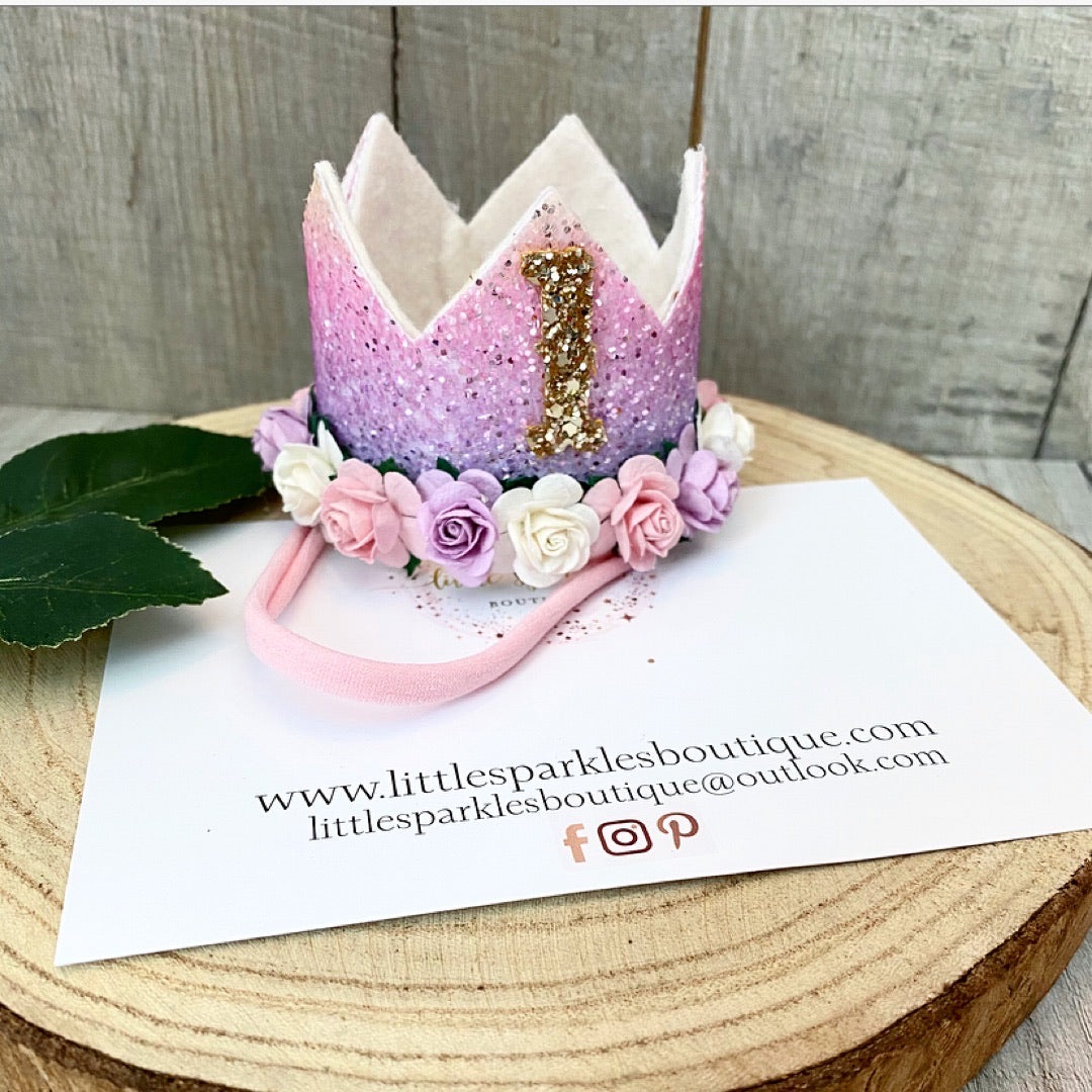 Purple/Pink Rainbow Crown