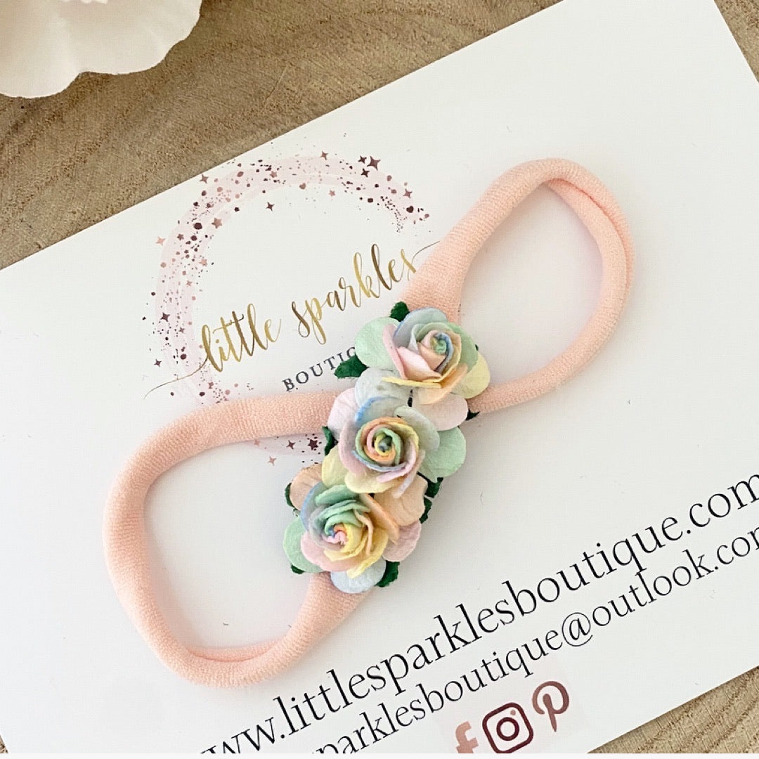 Pale Rainbow Headband