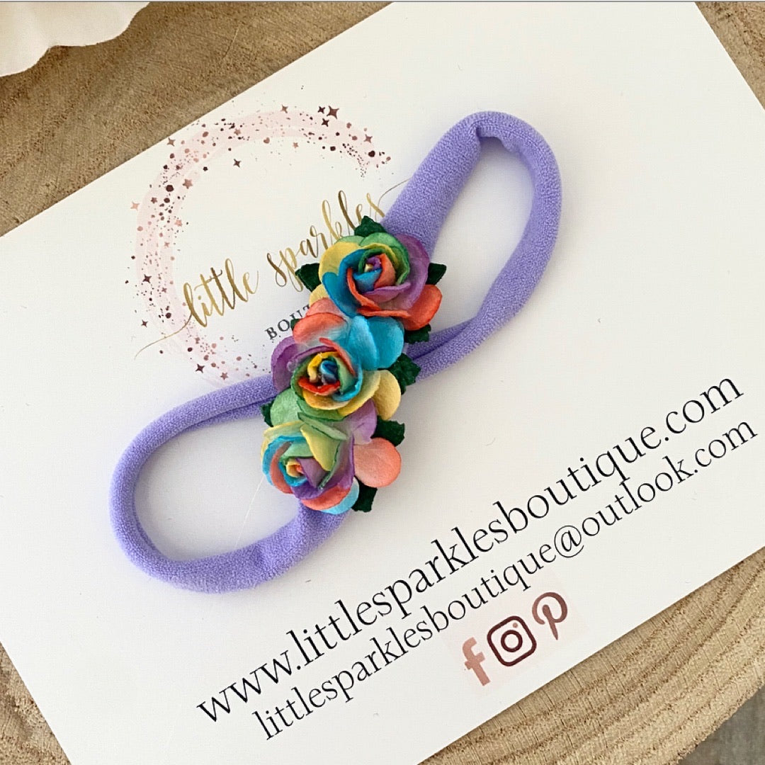 Deep Rainbow Headband