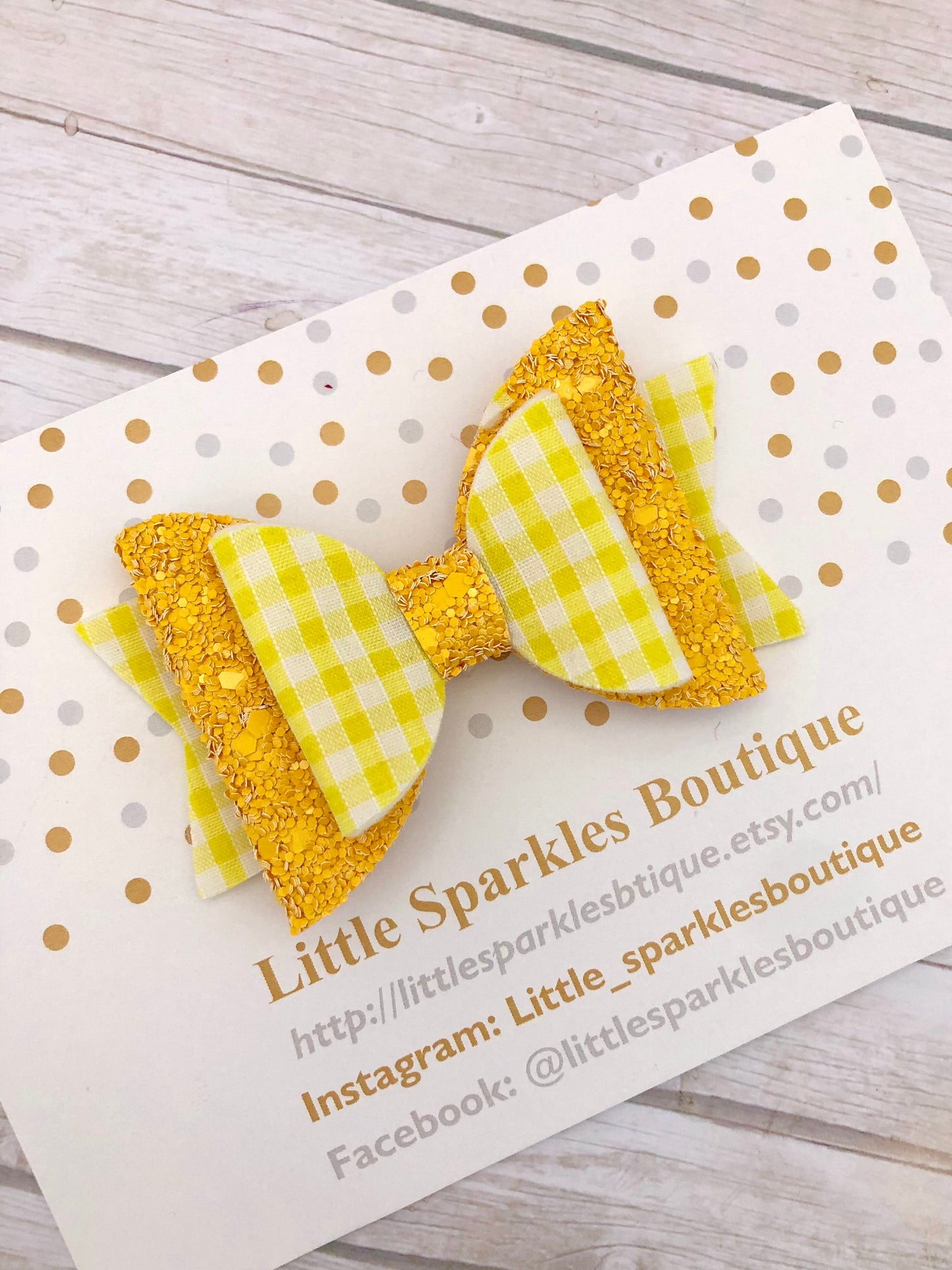 Yellow school bow