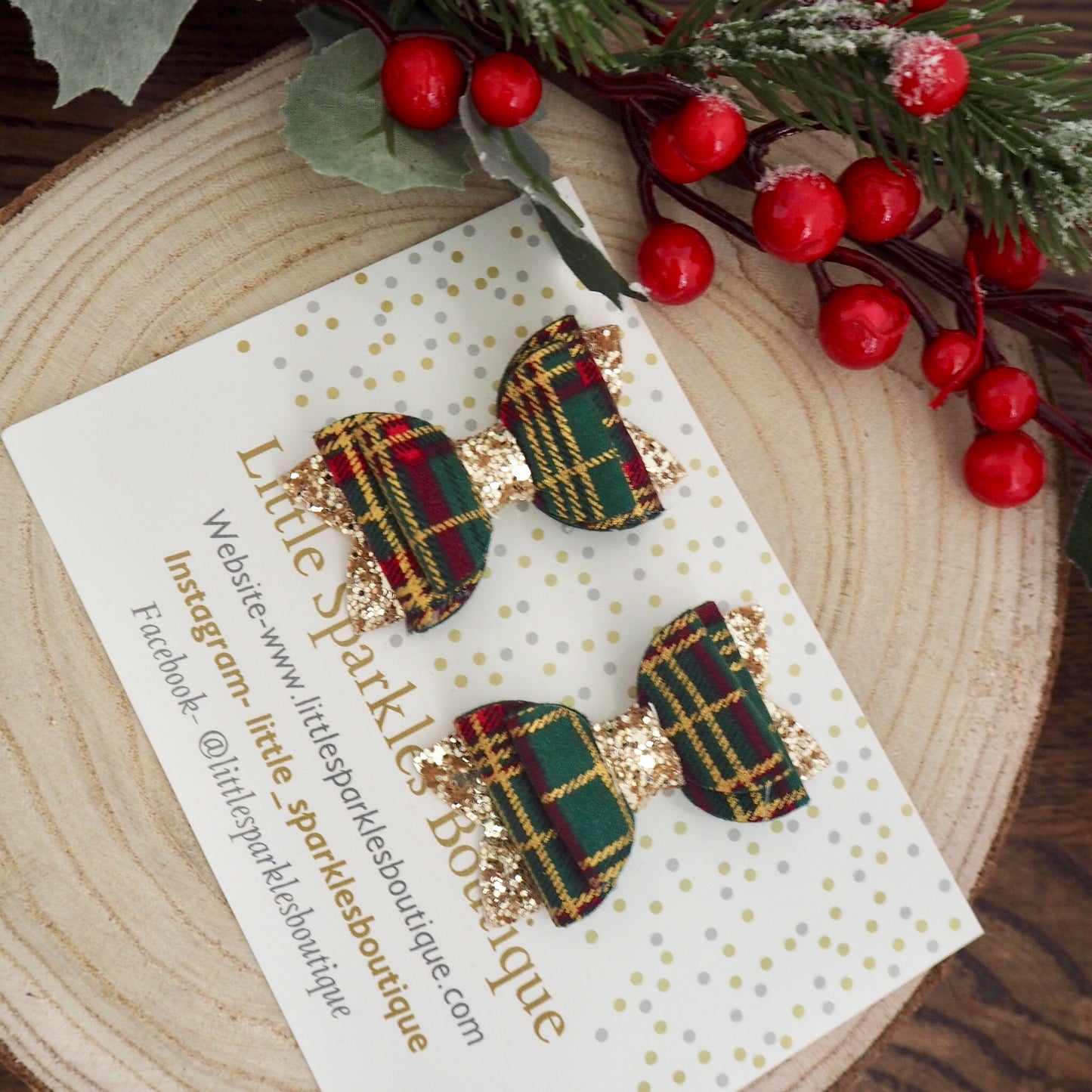Green Tartan Piggies