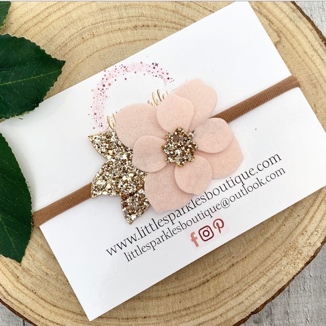 Blush And Gold Flower