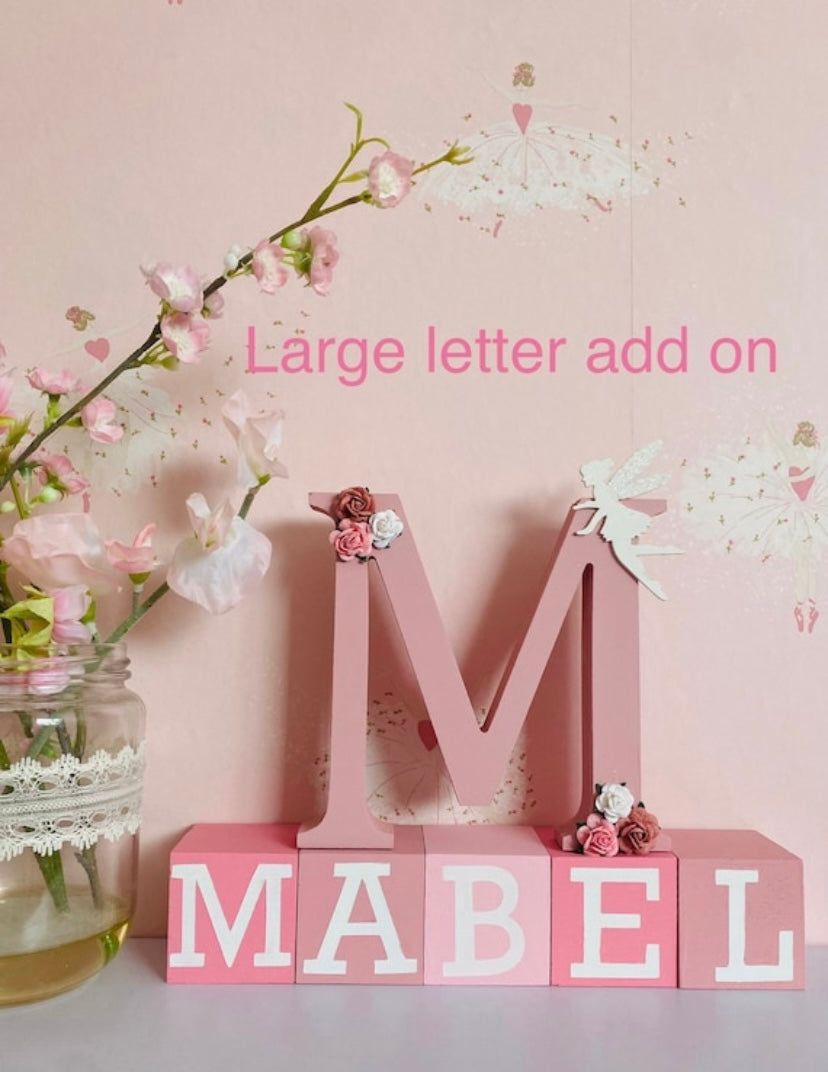 Girls Personalised Wooden Blocks