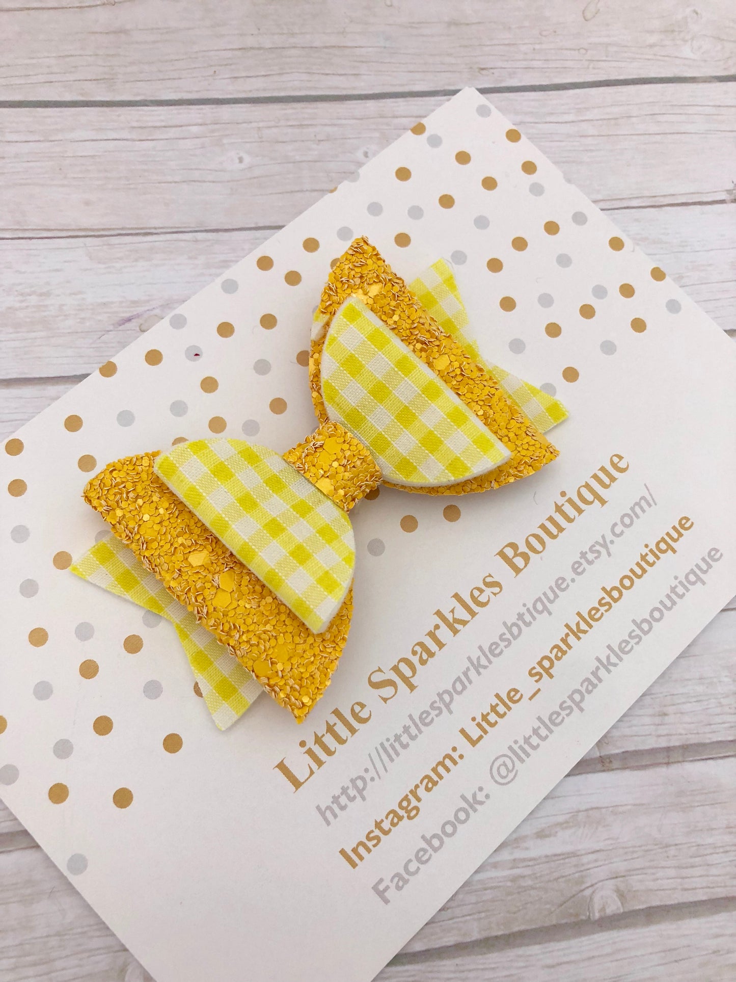 Yellow school bow