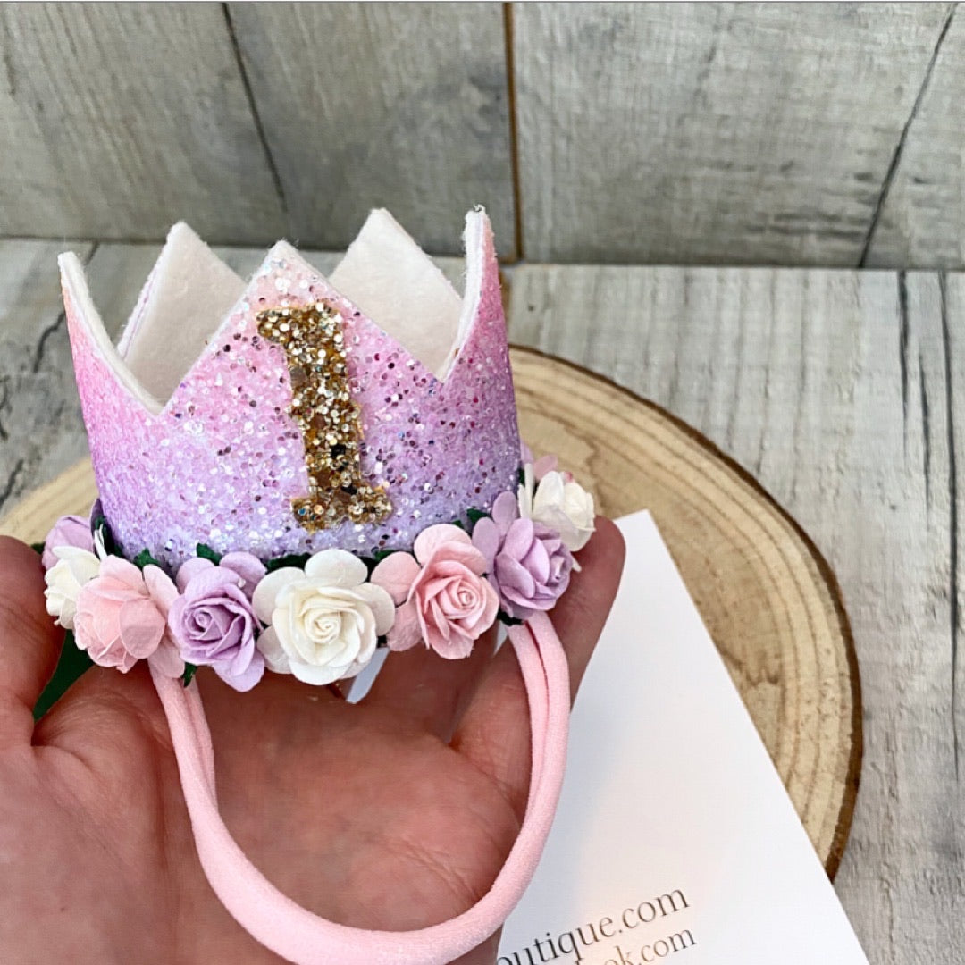 Purple/Pink Rainbow Crown