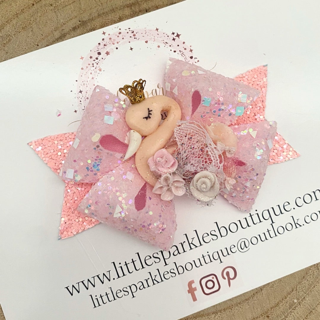 Limited Edition Pink Peach Swan