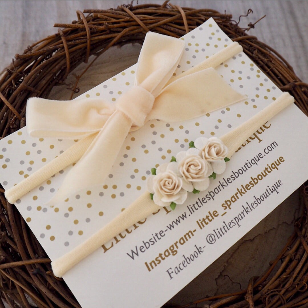 Velvet Cream Floral