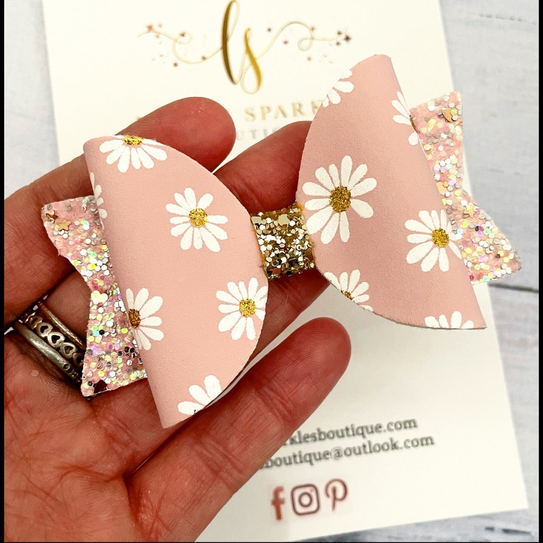 Pink Daisy Suede