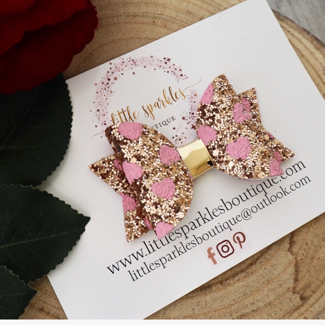 Gold And Pink Hearts
