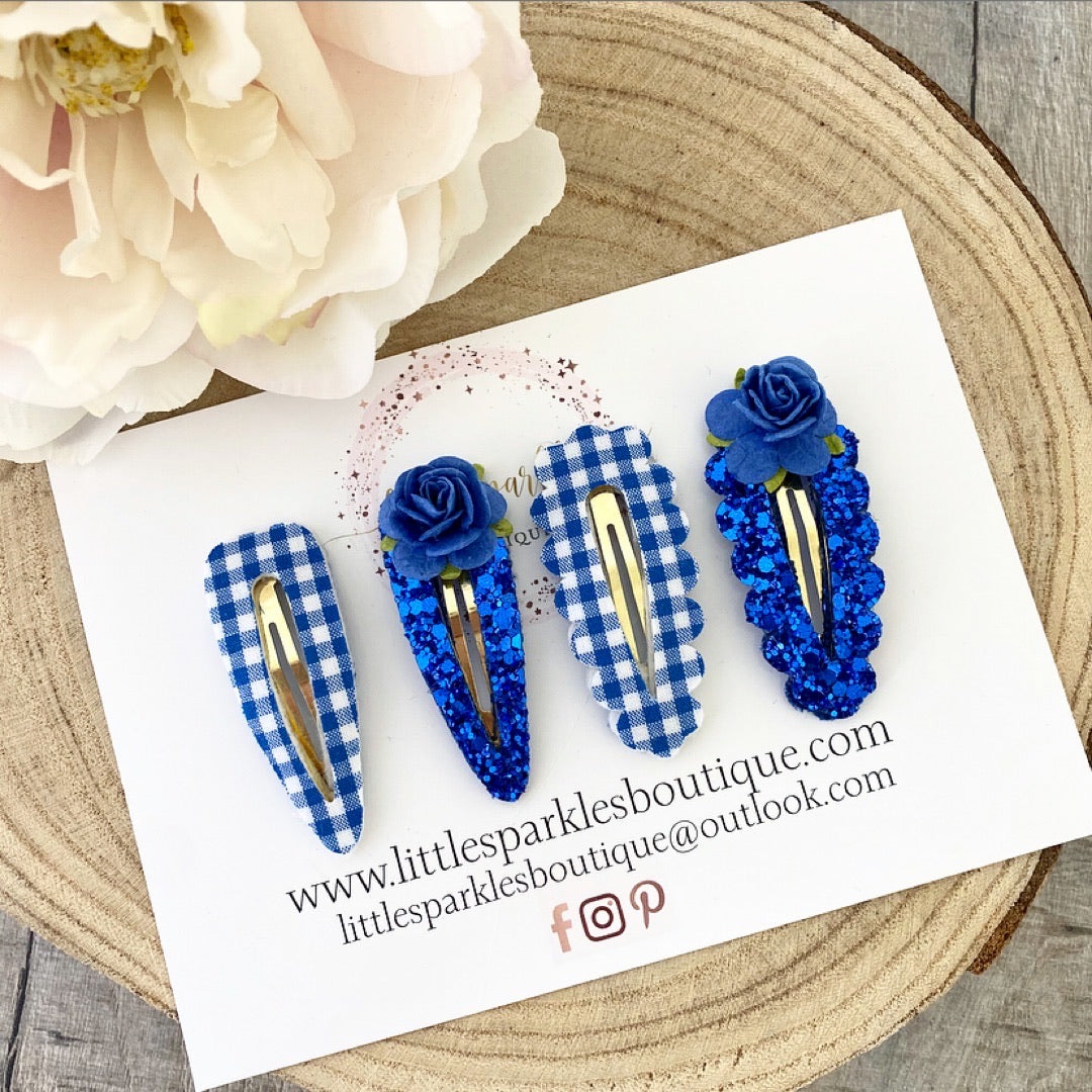 Royal Blue School Snap Clip
