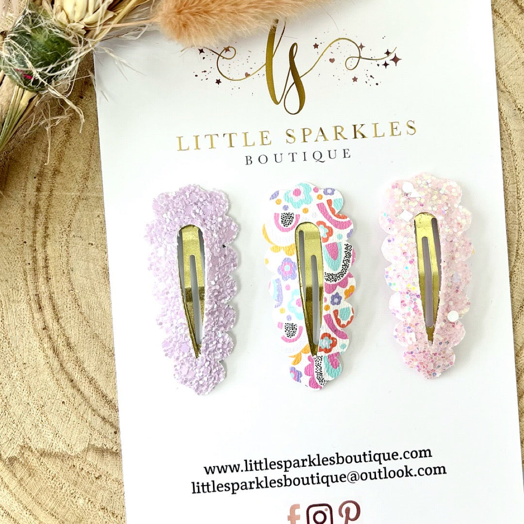 Rainbow Snap Clip Set