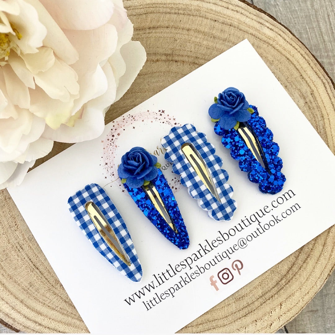 Royal Blue School Snap Clip