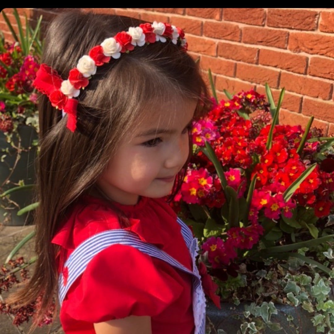 Red And White Aliceband