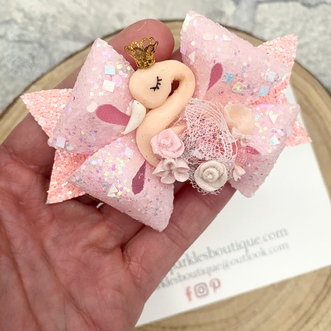 Limited Edition Pink Peach Swan