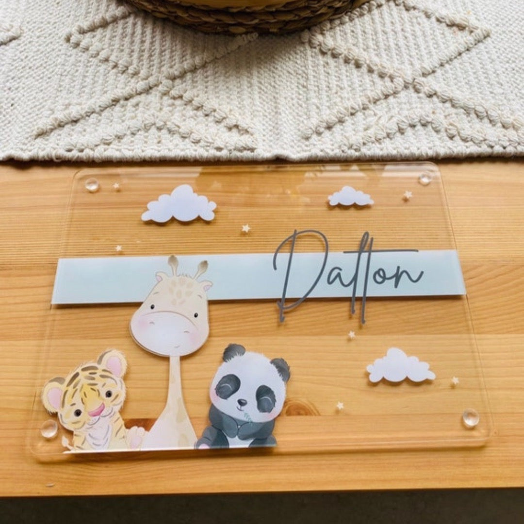 Animal Personalised Table Mat