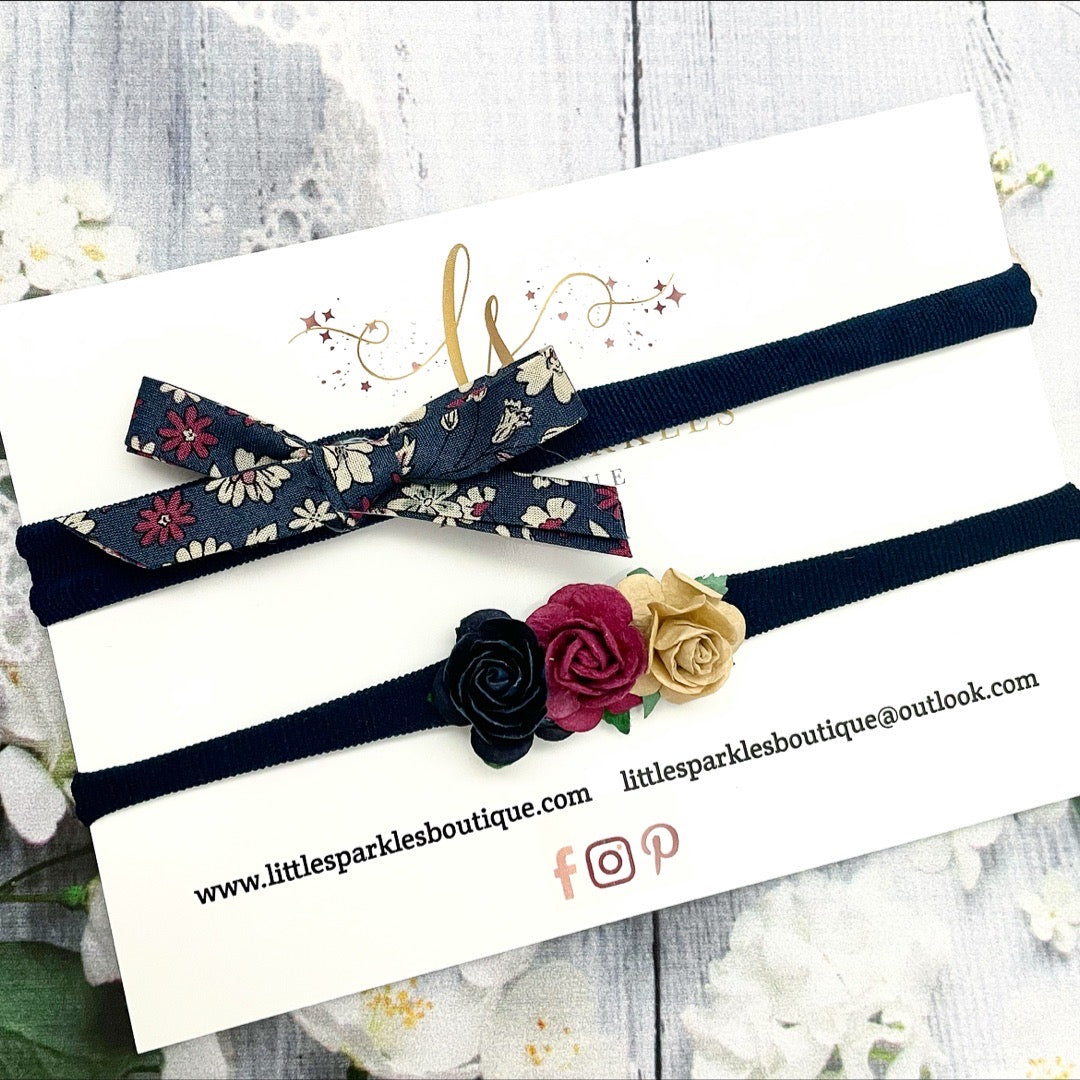 Navy Frou Frou Set
