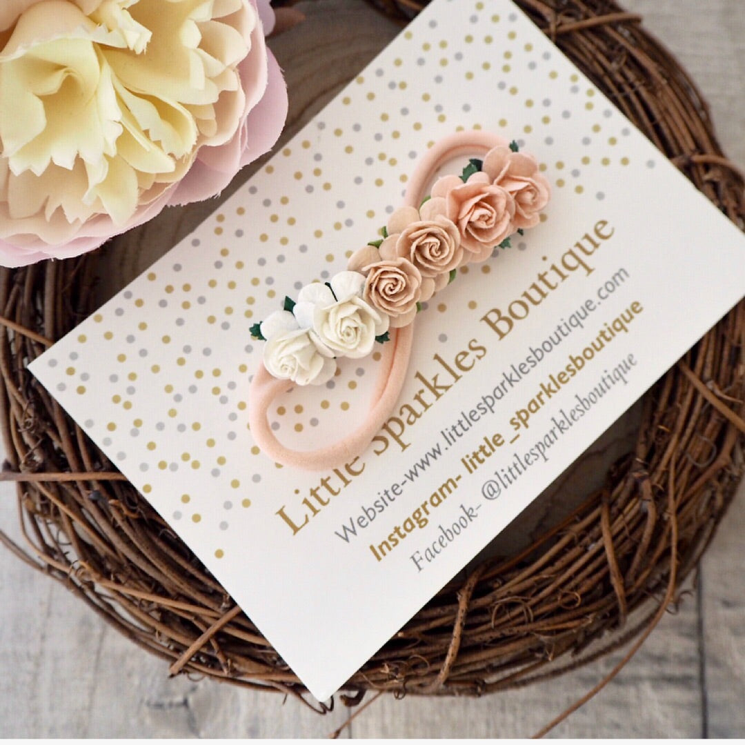 Pale Peach And Coral floral