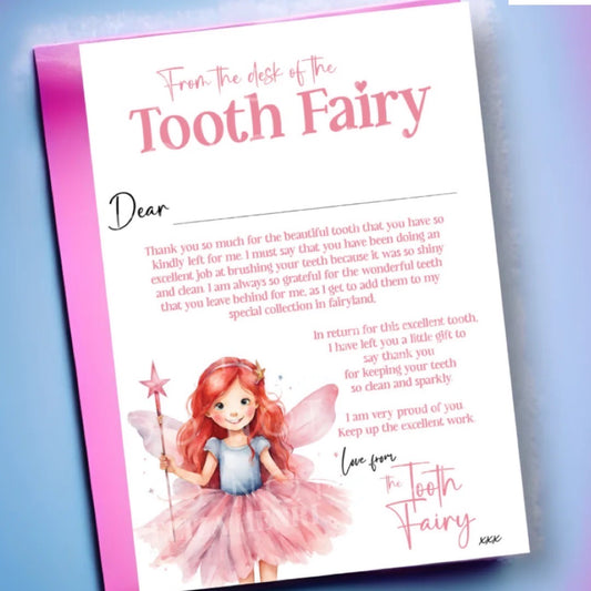 Tooth Fairy Letter Red Hair