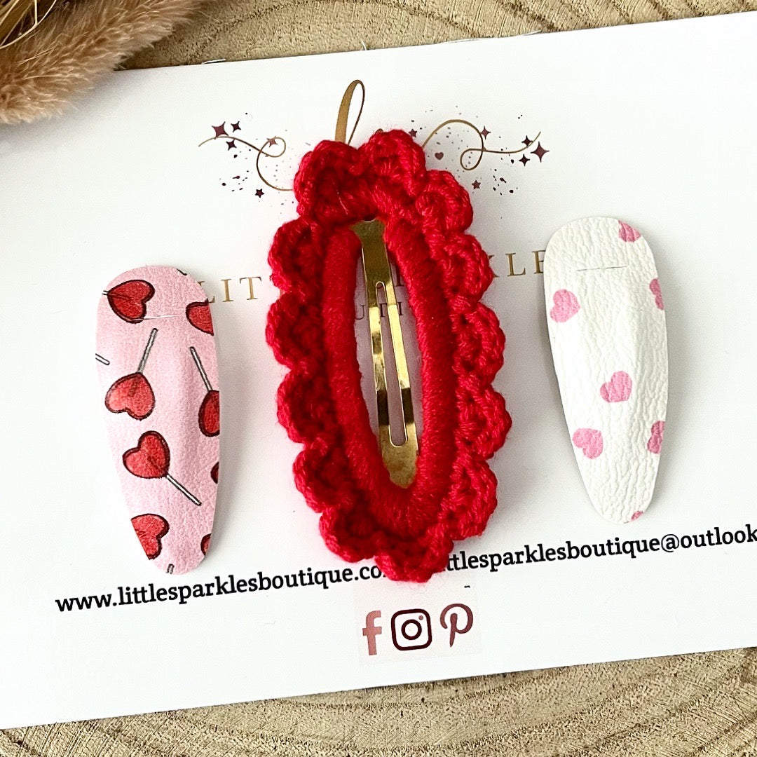 Valentines Snap Clip Set