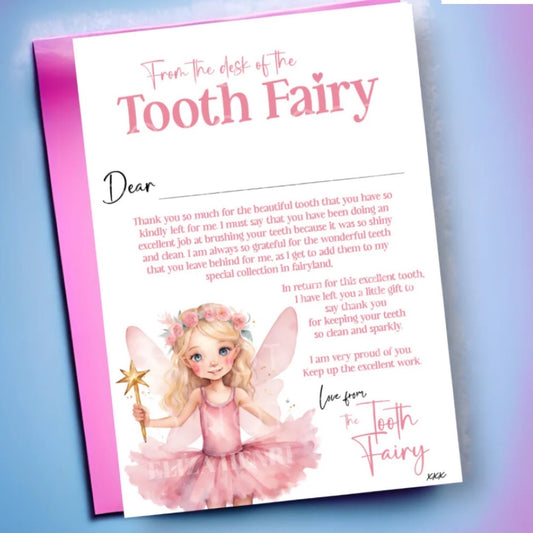 Tooth Fairy Letter Blonde Hair