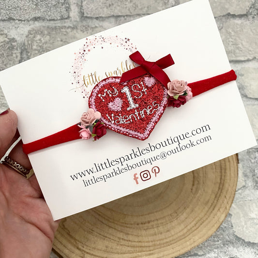 Glittery 1st Valentines