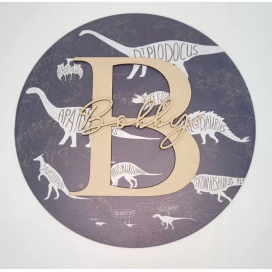 Dinosaur Bedroom Door Plaque
