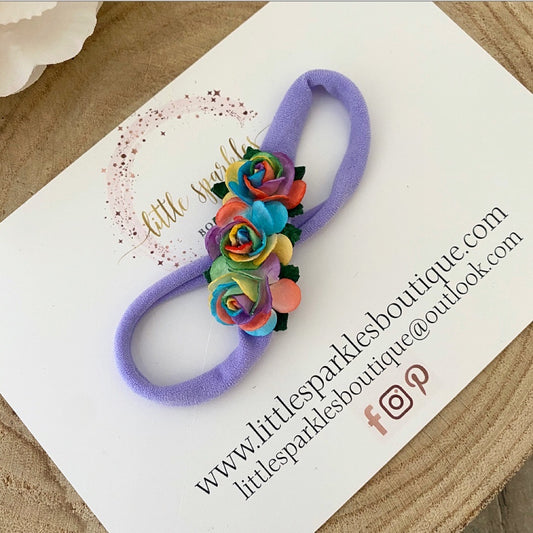 Deep Rainbow Headband