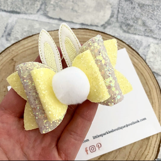 Lemon Bunny Bow