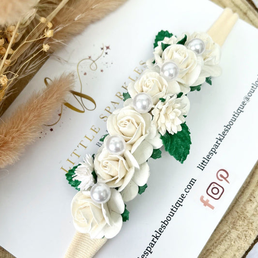 Large Cream Mix floral