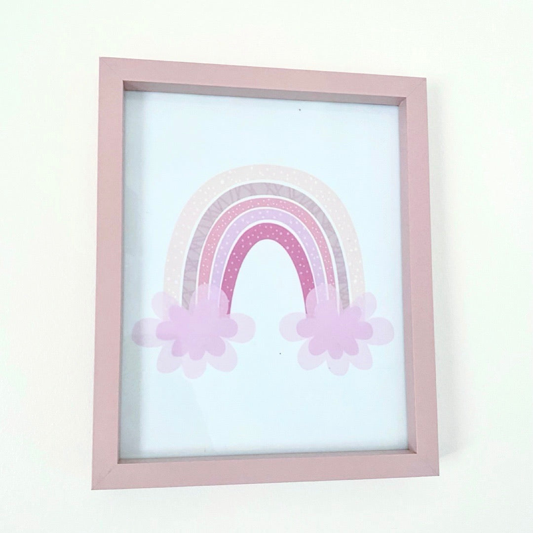 Pink Rainbow Framed Print