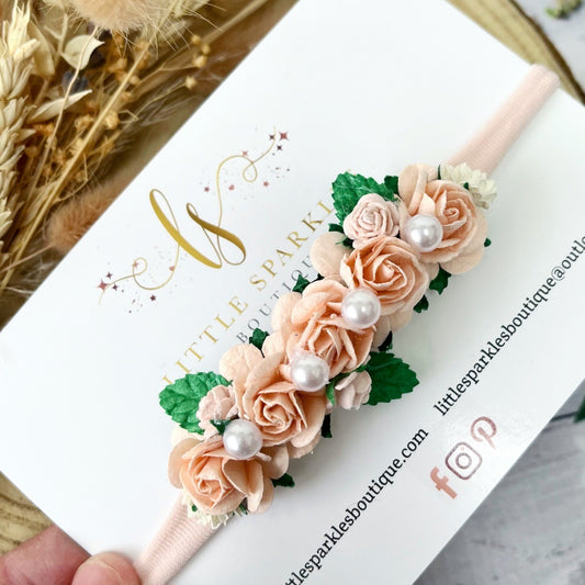 Large Peach Mix floral