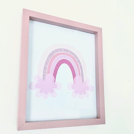Pink Rainbow Framed Print