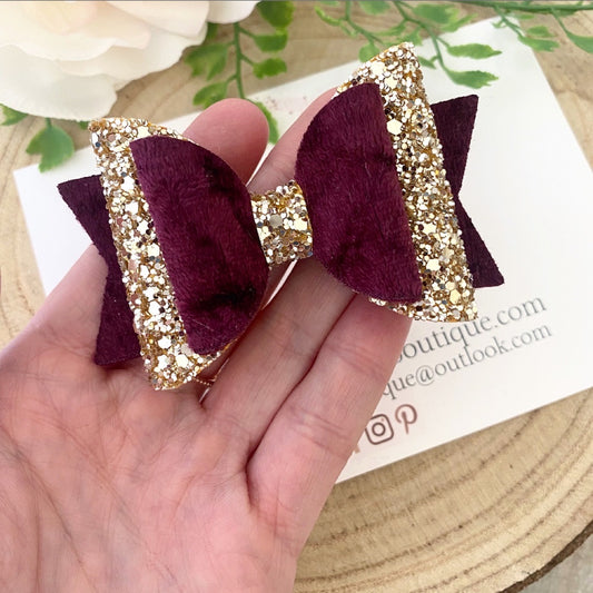 Plum Velvet And Gold