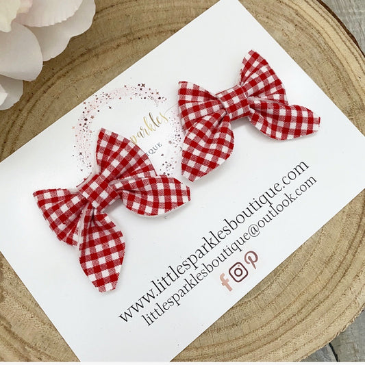 Red Gingham Piggies