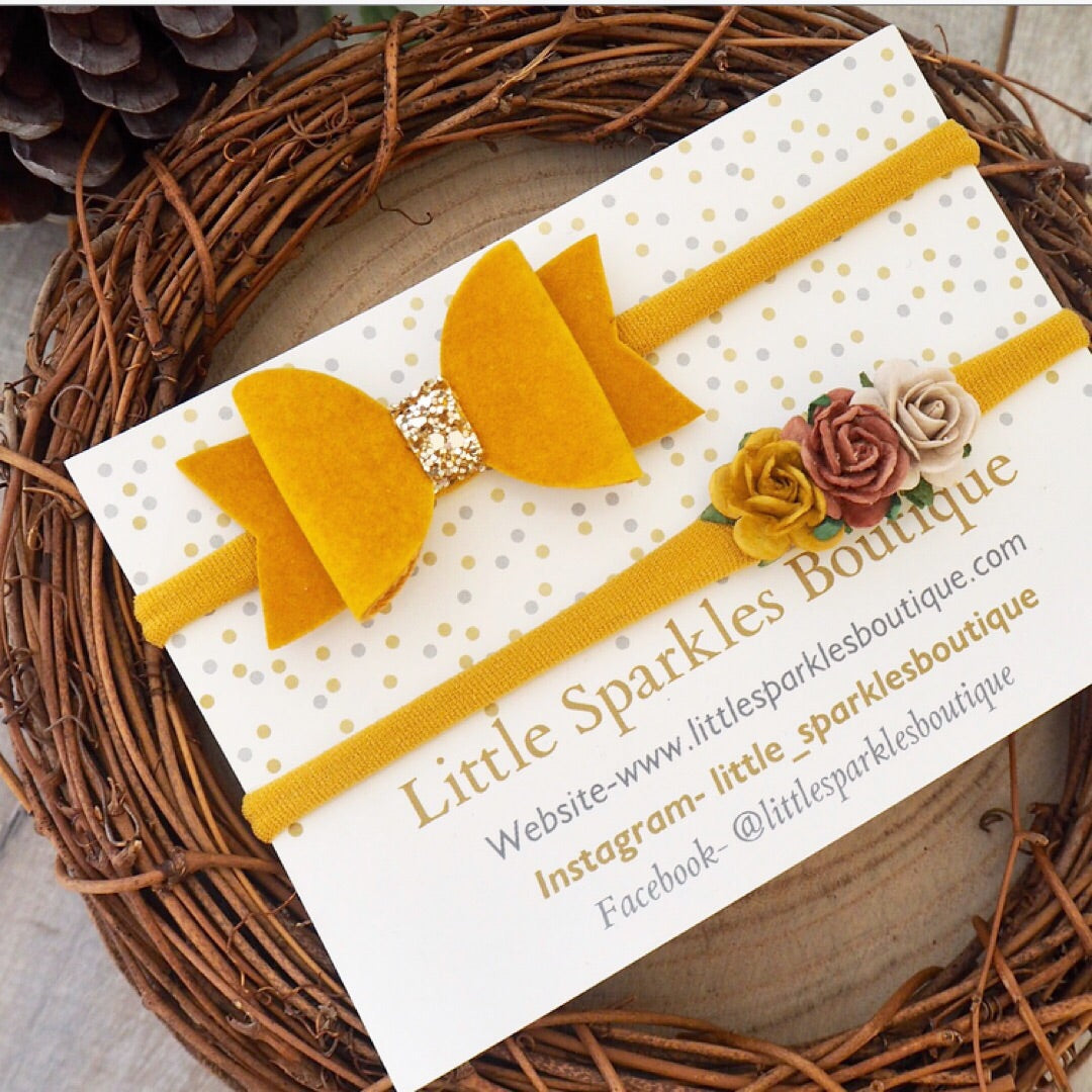 Velvet Suede Mustard Set