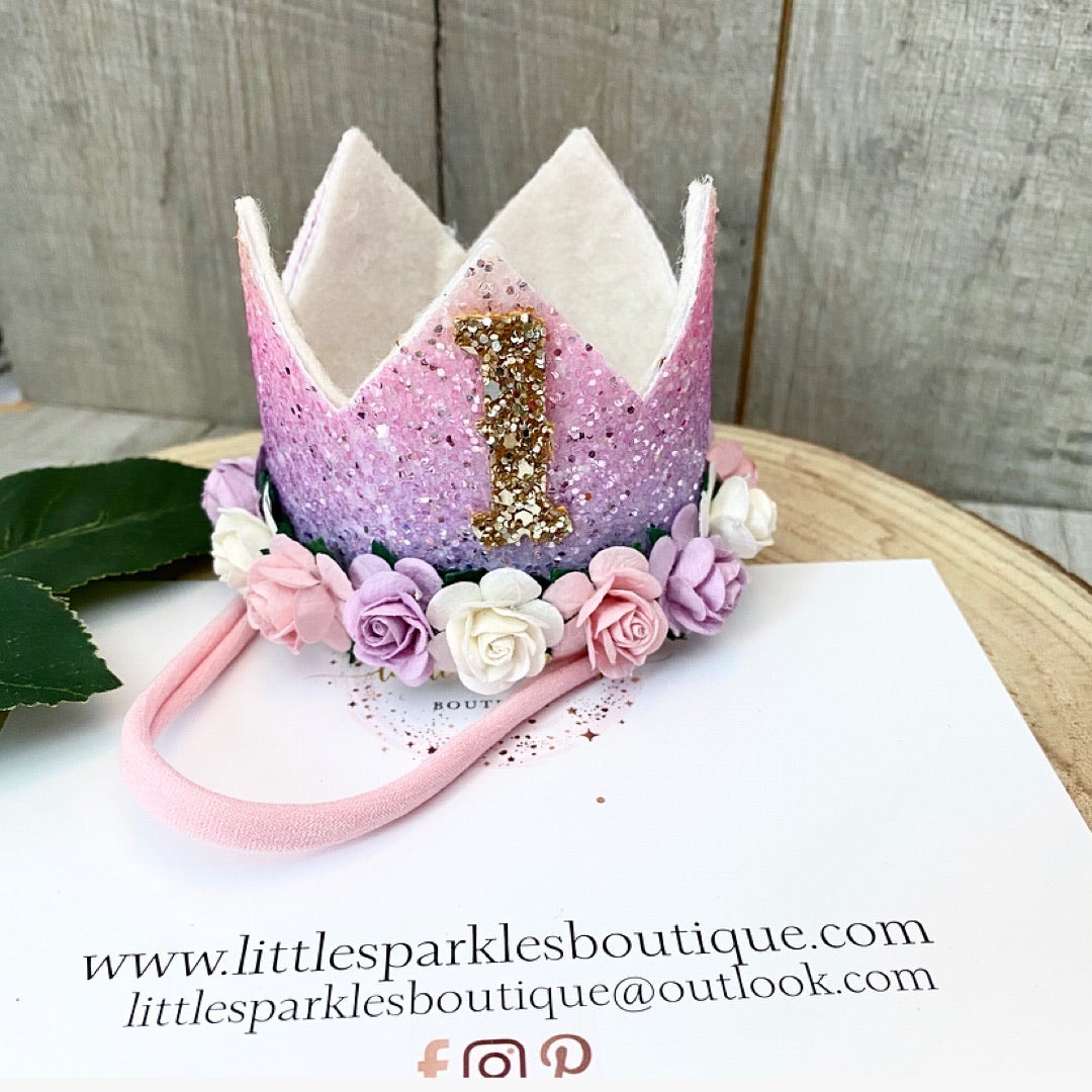 Purple/Pink Rainbow Crown