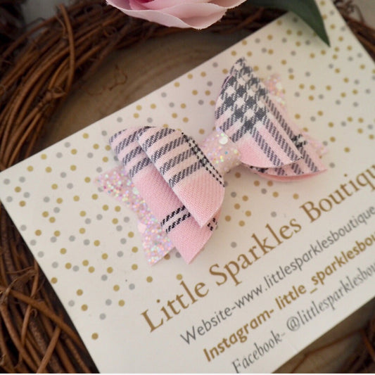 Pink And Glitter Tartan