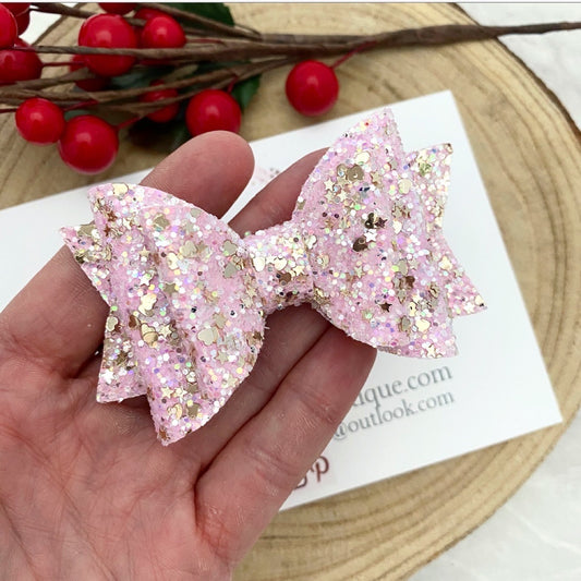 Baby Pink And Gold Glitz