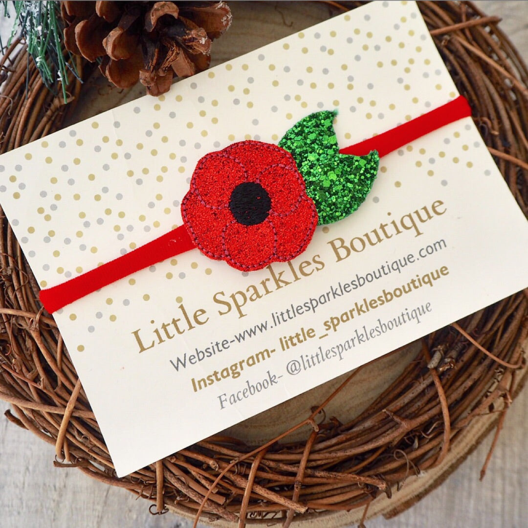 Poppy Remembrance Feltie