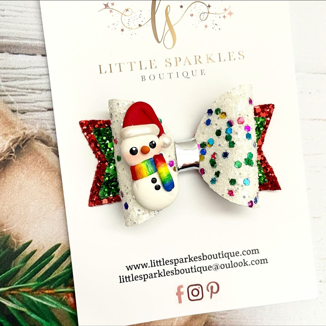 Limited Edition Rainbow Snowman
