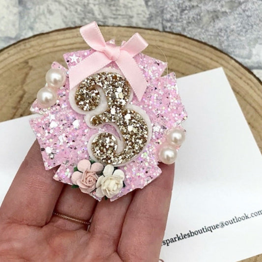 Pink Birthday Badge
