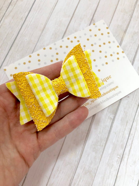 Yellow school bow