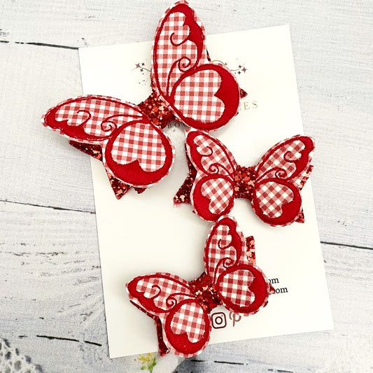 Red Gingham Butterfly’s