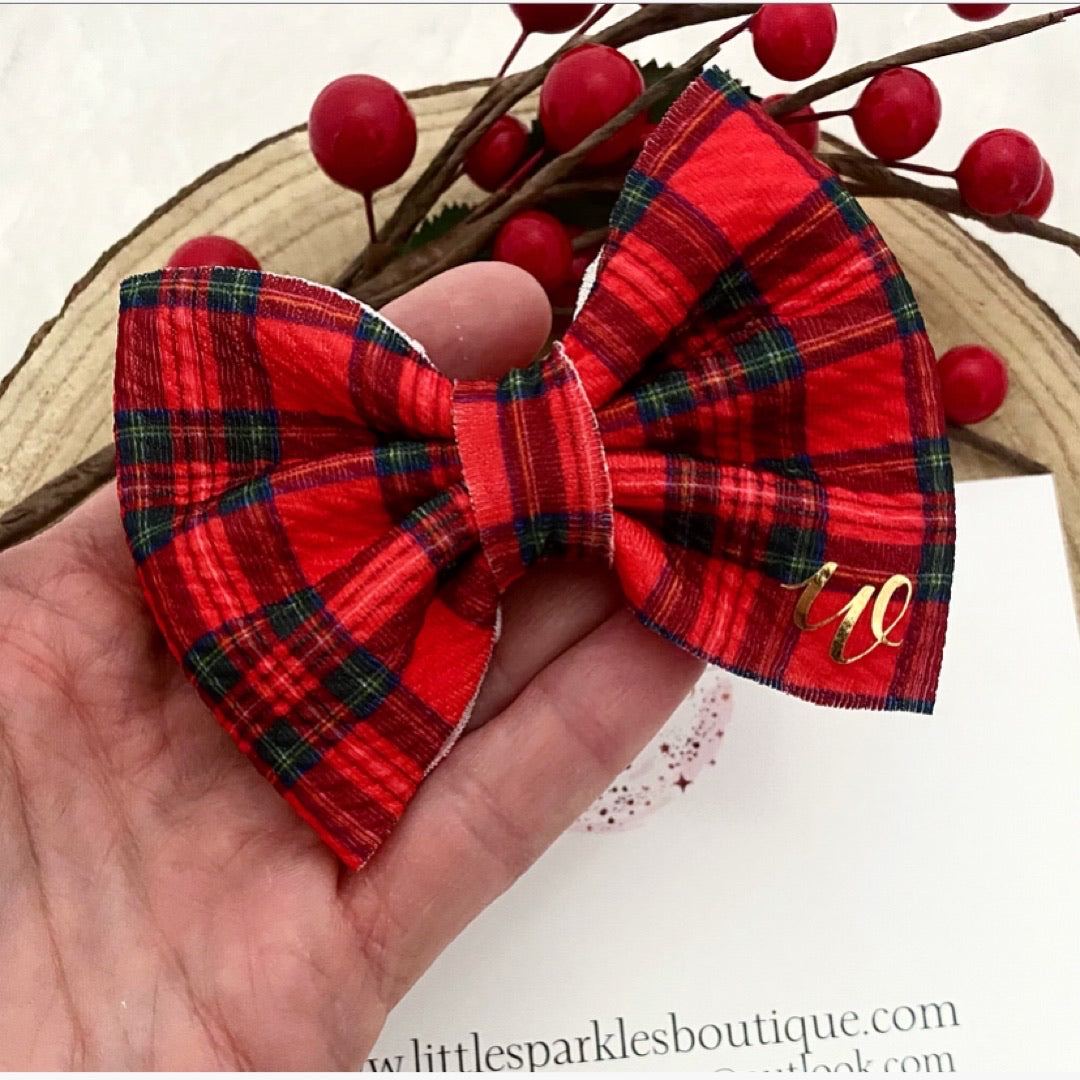 Personalised Tartan Bow
