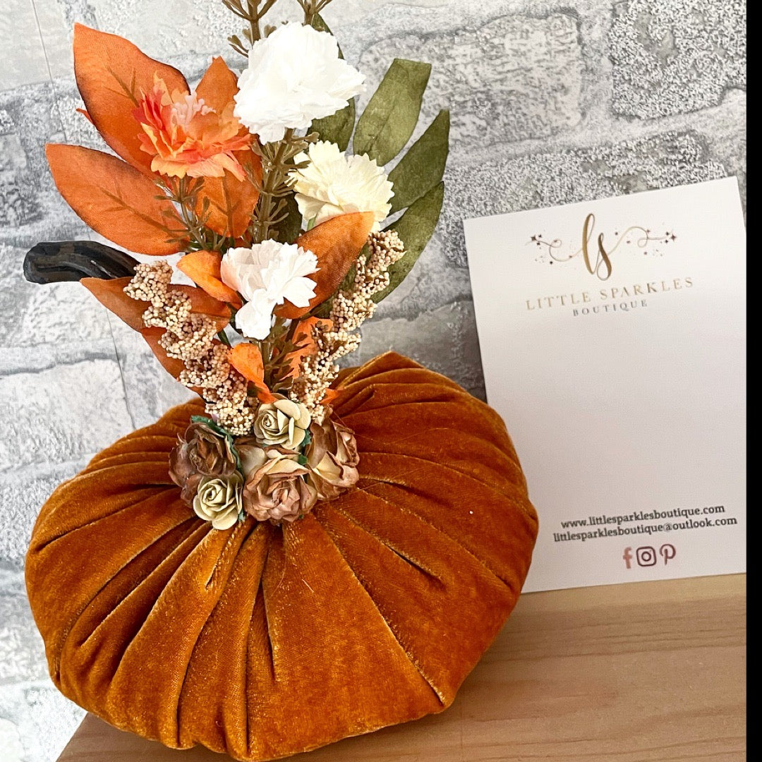 Gold Velvet Pumpkin